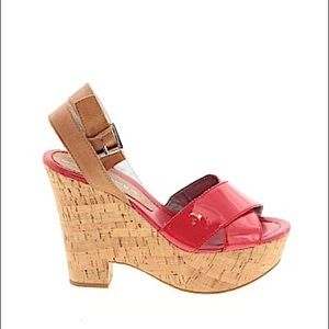 Marc Fisher Red Wedges